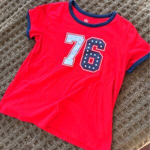 Carter's Red and Blue Graphic Tee